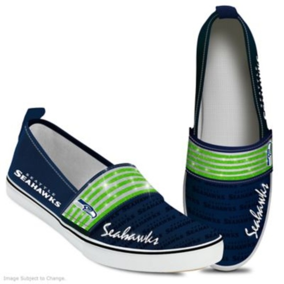💲⬇️ Seattle Seahawks Slip-On Sneakers - Picture 2 of 6
